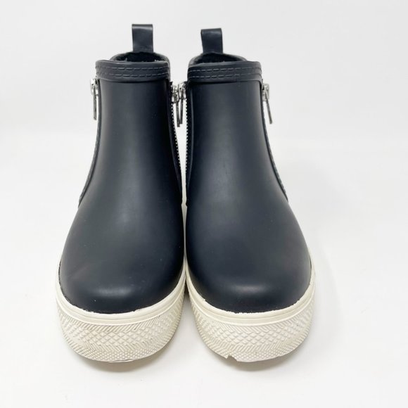 Steve Madden Womens Black Rubber Pull On Snow Boots, Zipper Accent Size 6 - Picture 5 of 11